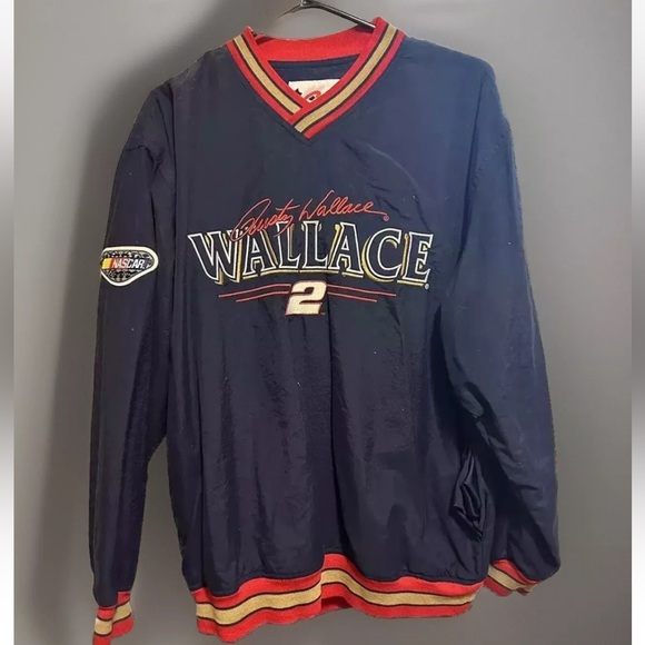 Chase Authentics Nascar Racing Rusty Wallace #2 Miller Pullover Windbreaker M - Picture 1 of 5